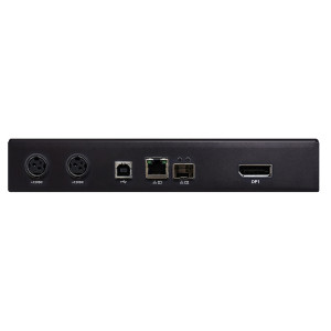 Black Box EMD2000PE-DP-R KVM-over-IP Receiver - DisplayPort, USB 2.0, Audio, Single Network Port RJ45 and SFP